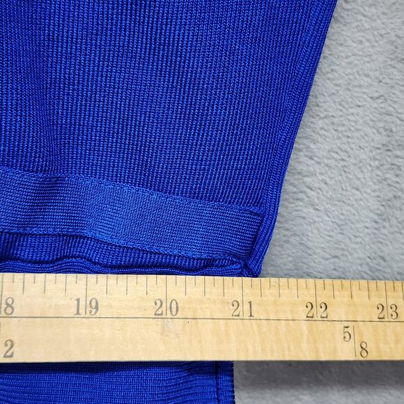 NWT Lane Bryant Women’s 22/24 Blue Sleeveless Dress Cut Out Stretch Knit Sexy - Picture 11 of 11